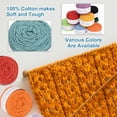 thumbnail image 3 of 1 Skein Cotton Yarn 100% Cotton Worsted Weight Yarn for Hand Knitting Crafts Yarn for Crocheting Each of 100g/3.53oz(Per Skein 150m/164 Yard)/Light Blue, 3 of 6