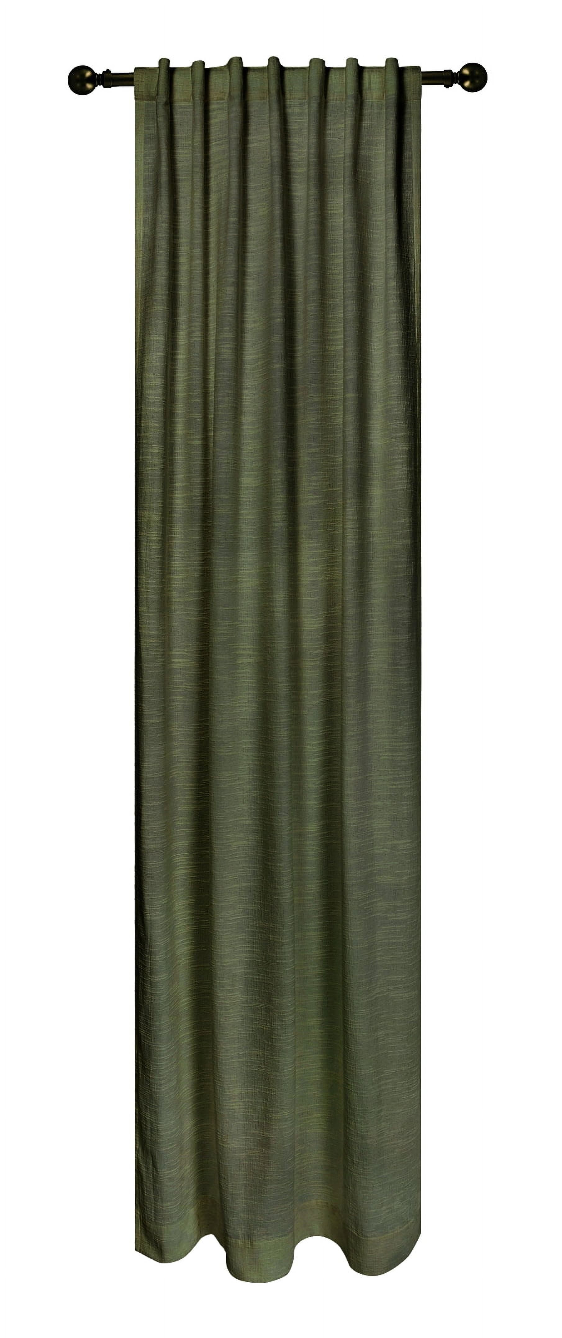 Better Homes & Gardens Textured Solid Chenille Light Filtering Single Curtain Panel, Sea Turtle, 50"W x 108"L