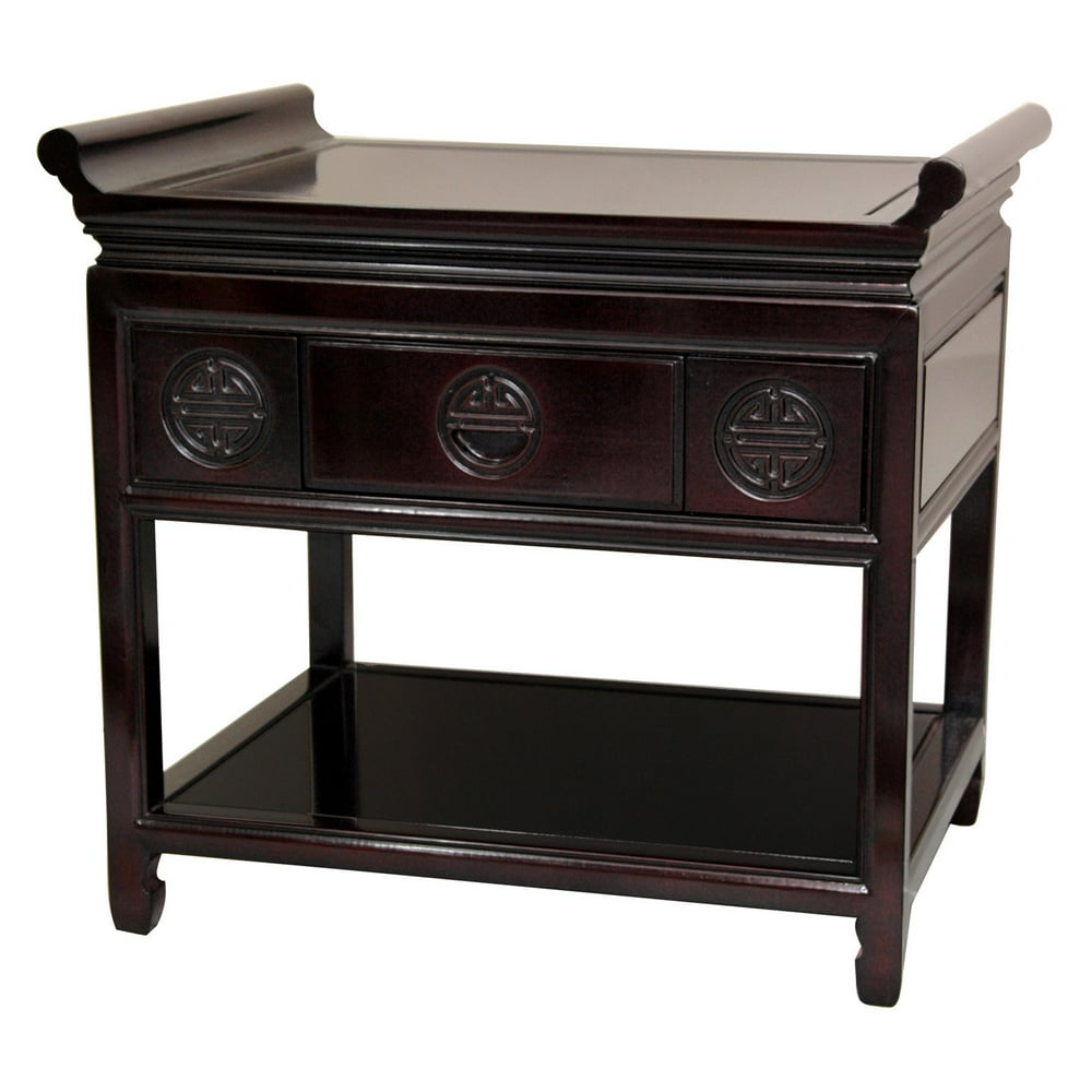 Oriental Furniture Rosewood Altar Table, Rosewood color,
