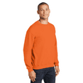 thumbnail image 4 of Gildan Long Sleeve Men's Sweatshirt, Hi Vis Durable Heavy Blend Casual Crewneck Sweatshirt, Safety Orange, S, 4 of 6