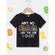 thumbnail image 2 of Youngsters' Summer Fashion T-Shirt, "Ain't No Grandma Like The One I Got" Letter Print, Casual Crew Neck Short Sleeve Top, 100% Cotton Knit Fabric, Regular Fit with Applique Detail, Shirts for Summer, 2 of 6