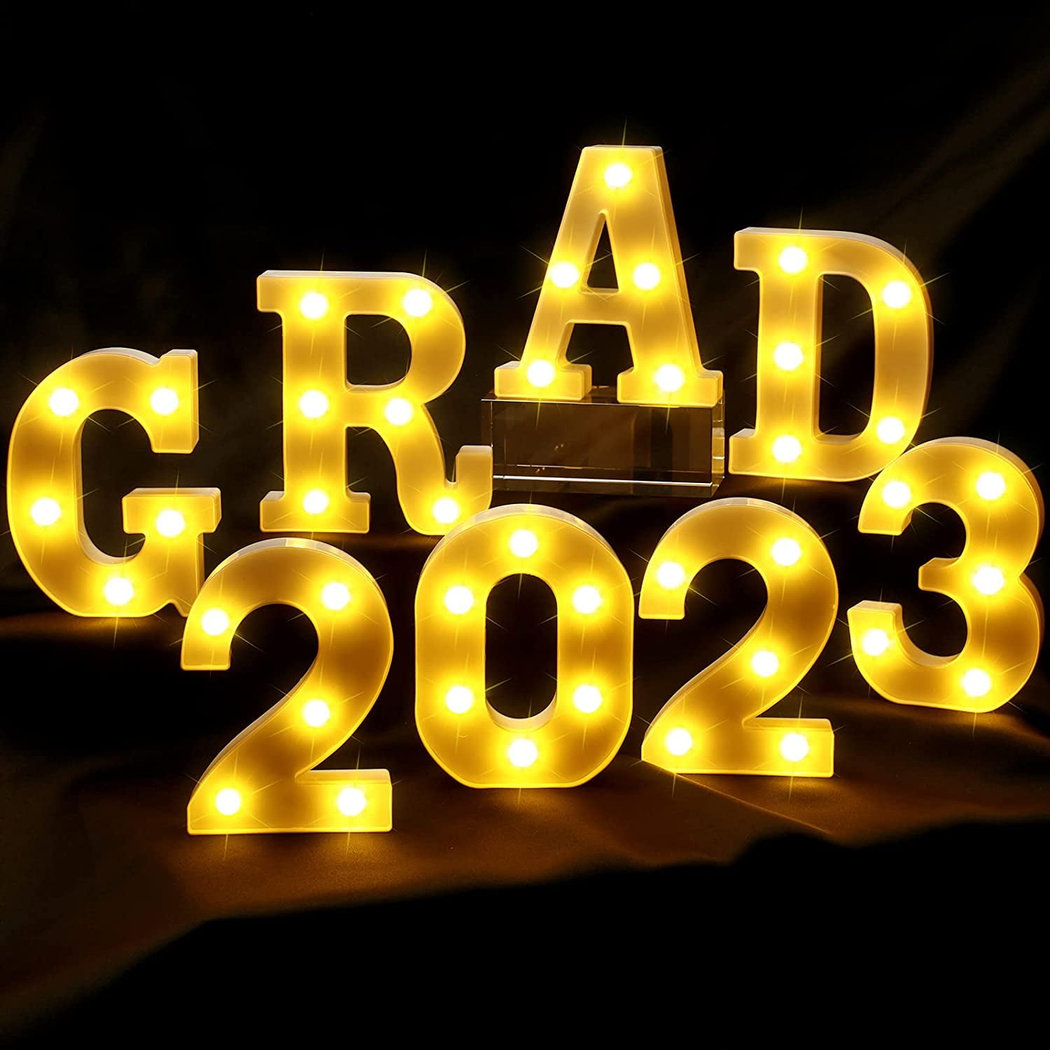 Graduation Party Decorations 2023, LED Marquee Light Up Letter “GRAD 2023” for Graduation