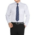 thumbnail image 5 of Cloudstyle Men's Dress Shirt Slim Fit Button Down Stripe Checked Shirt fs22, 5 of 6
