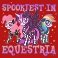 thumbnail image 2 of Girl's My Little Pony Halloween Trio Spookiest in Equestria  Graphic Tee Red X Large, 2 of 5