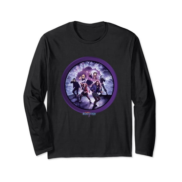Camiseta Monster High Movie MH Character Portal de manga larga