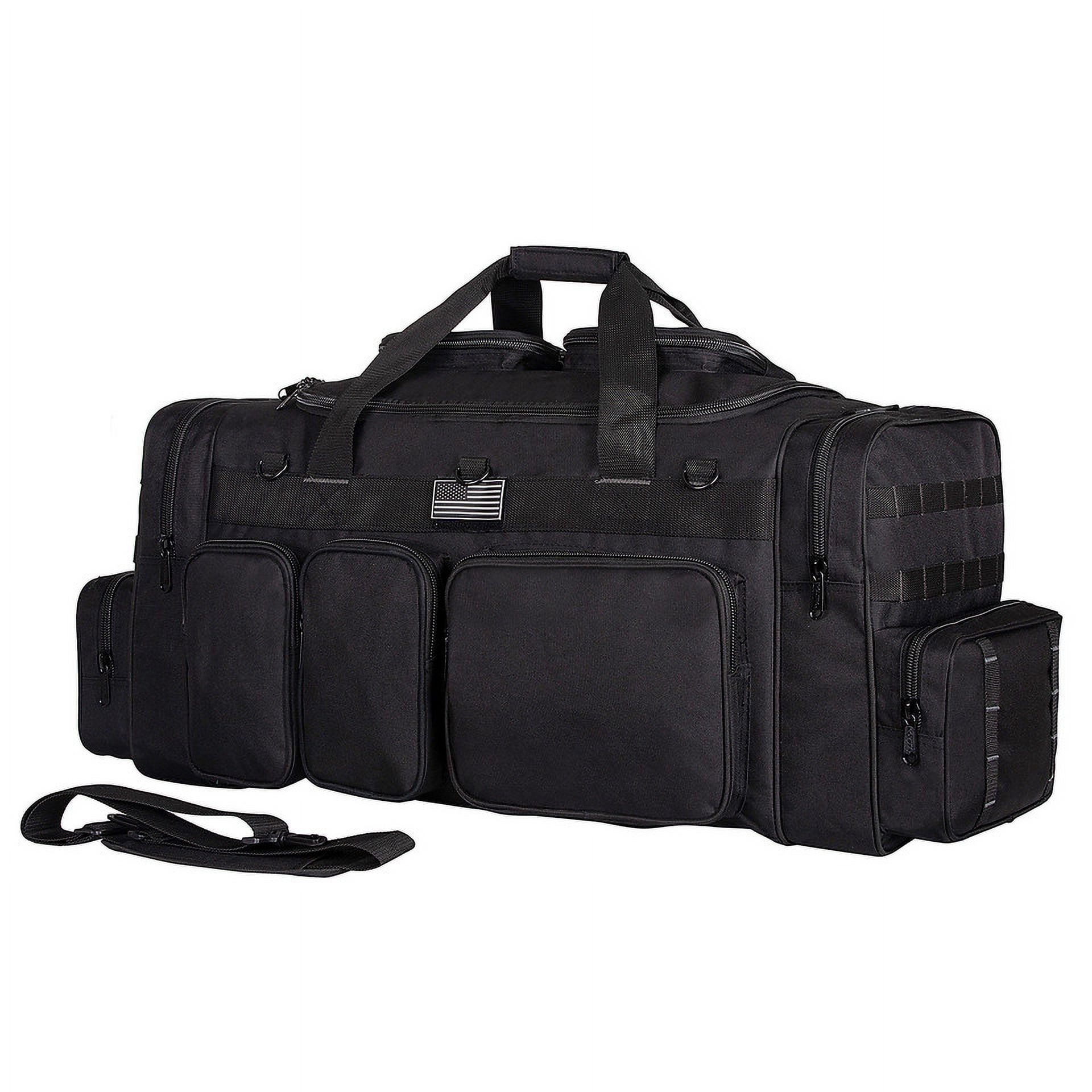 K-Cliffs Heavy Duty Sports Gear Duffel Gym Tote Outdoor Equpment Bag High Quality Travel Weekender Large 33 Inch Black