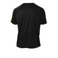 thumbnail image 6 of Sport-Tek ST351 Mens Colorblock PosiCharge Competitor Tees, Black & Lime Shock - Small, 6 of 6