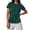 Green, variant on Women's Crew Neck Short Sleeve Nautical Striped Slim Fit T Shirt Casual Summer Tops,XL