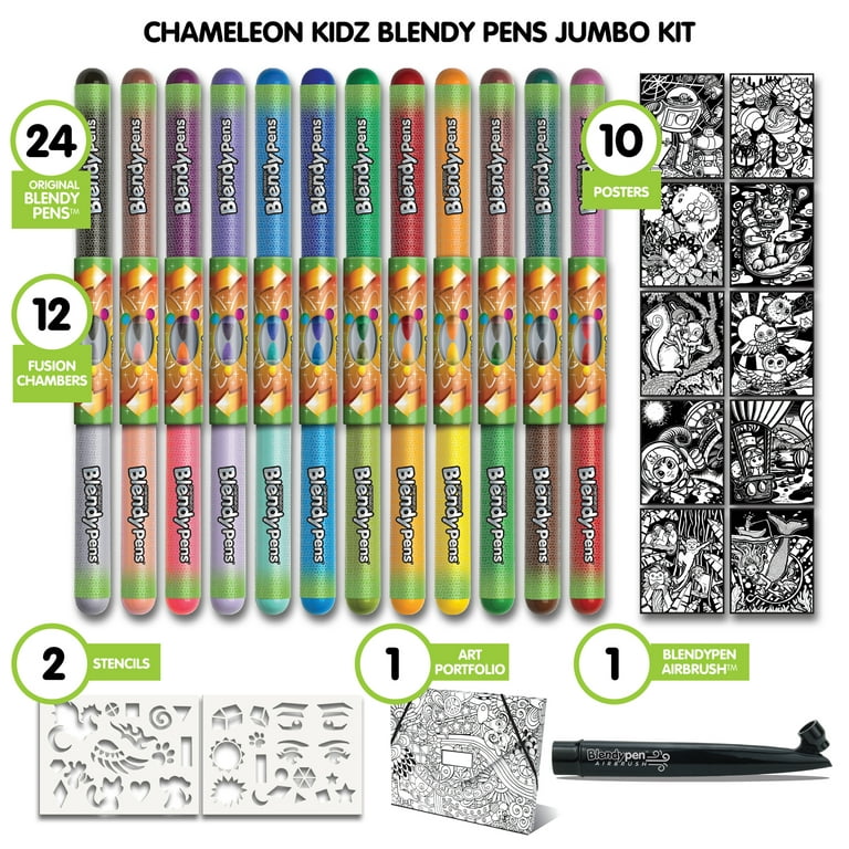 Chameleon Kidz - The Original Blendy Pens Jumbo Kit (Makes 276