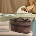 thumbnail image 2 of HELLHERO Dark Wood Grain Pattern Design Portable Travel Steamer Pouch Handheld Travel Steamer Organizer, Bag Only, 2 of 6