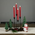 thumbnail image 3 of Northlight LED Flickering Flameless Taper Christmas Candles - 9.75" - Red - Set of 4, 3 of 6