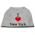 thumbnail image 1 of I Love New York Screen Print Shirts Grey Xl (16), 1 of 1
