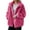 Hot Pink_#08, variant on Sherpa Jackets Women Soft Comfy Fleece Zipper Cardigan Stand Collar Long Sleeve Drawstring Casual Coats with Pockets,Green XL