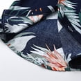thumbnail image 5 of VNKIDY Boys Toddler 2 Piece Casual Outfit Short Sleeve Button Down Casual Fashion Print Shirt With Bow Tie Matching Solid Color Shorts For Summer Casual Wear Blue 6-9 Months, 5 of 6