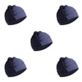 thumbnail image 1 of Yuarrent Gorro de nailon suave y cómodo, para nadar y deportes acuáticos, gorro de natación elástico, gorro de piscina, azul marino Type2 NO2, 1 of 6