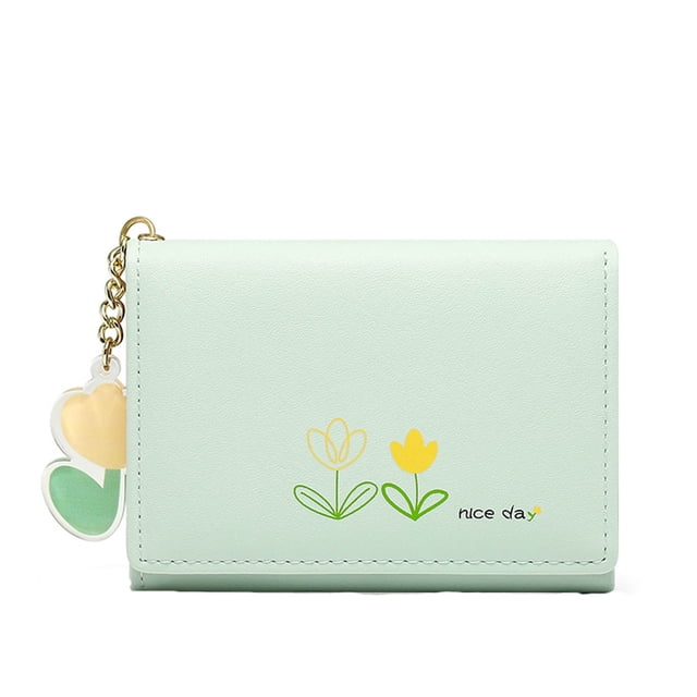 Huanglei Sac à Main Mode Petit pour Dames, Sac d'Identité à Cartes Multiples, Portefeuille Pochette pour Dames