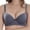 Purple, variant on Fatuov Women's Lace Bra with Underwire Solid Color Soft Daily Bra for Casual, Supportive Full Coverage Push Up Lightly Lined Bra 46C, Black