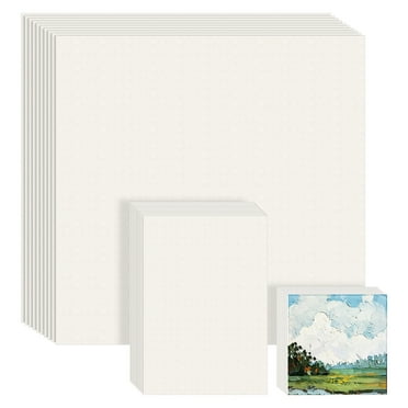 unbranded  55 Sheets Blank Painting Paper Canvas Art for Drawing and Artist Child White