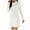 White, variant on WXLWZYWL Winter Dresses for Women 2023 Clearance Women'S Print Long Sleeved Casuals Comfy Round-Neck Tunic Slim Mini Dress White