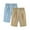 Khaki, variant on ZACPNCV 2PC Girls Bermuda Shorts Knee Length Straight Leg Short Loose Casual Cute Solid Drawstring Elastic Waist Jorts Summer Trendy Blue 12-13 Years