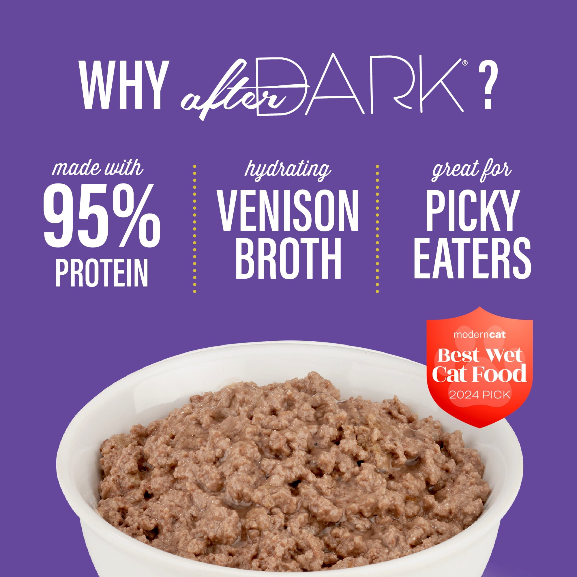 (24 pack) Tiki Cat After Dark Pate Wet Cat Food, Wild Venison & Beef Liver, 3 oz. Can