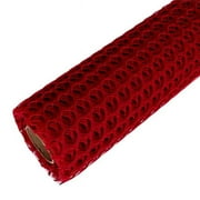 Panda Superstore Circle Net Flower Wedding Flower Decoration Art DIY Craft Wrapping Paper Supplies, Wine Red