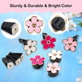 thumbnail image 4 of 6 Pcs Daisy Flower Air Vent Clips, Cute Flower Air Freshener Car Clips Air Conditioning Outlet Clip for Car Vent Decor Colorful Car Inter Decor Accessories for Women (Pink, White, Rose Red), 4 of 5