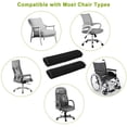 thumbnail image 2 of Ludlz Wheelchair Armrest Pads, 2PCS Sheepskin Fleece Wheelchair Armrest Covers, Non Slip Arm Rest Cover Cushion pad for Wheelchairs, 2 of 7