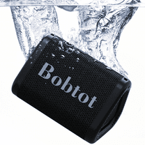 Wireless Portable Speaker,IPX7 Waterproof Bluetooth Speaker, Stereo Sound with Bass, TWS Pairing, Built-in Mic, 16H Playtime for Home, Outdoor,Camping - Black