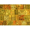 thumbnail image 1 of Ahgly Company Indoor Rectangle Patchwork Yellow Transitional Area Rugs, 2' x 5', 1 of 4