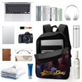 thumbnail image 3 of Street Fighter Juego-theme Backpack, Campus style schoolbag Bookbag with Adjustable Shoulder Straps And Large Zip Compartment, Unisex Travel Bags., 3 of 6
