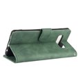 thumbnail image 4 of Pour Samsung Galaxy S10 Étui à Rabat en Cuir PU avec Fentes pour Cartes, Support, Livre, Étui Folio Pliant - Vert, 4 of 5