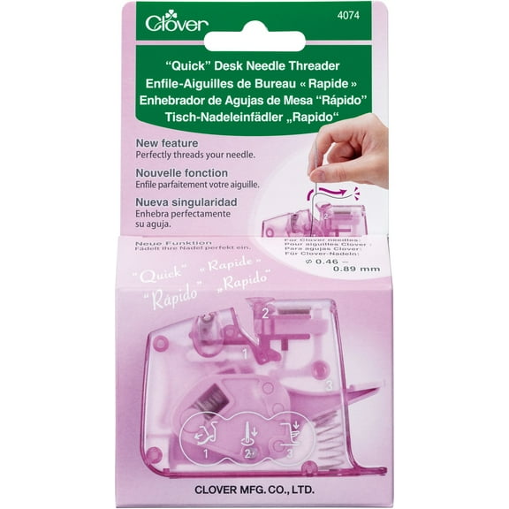 Quick Desk Needle Threader-Purple