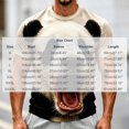 thumbnail image 5 of Men's 3D Panda Printed Graphic T-Shirts Funny Animal Face Novelty Tees Short Sleeve Crew Neck Casual Summer Pullover Tops for Men Everyday Wear, 5 of 5