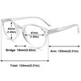 thumbnail image 3 of MAGIMODAC Round Reading Glasses 1.75 Blue Light Blocking Spring Hinge Lightweight Reader Eyeglasses for Men and Women, 3 of 9