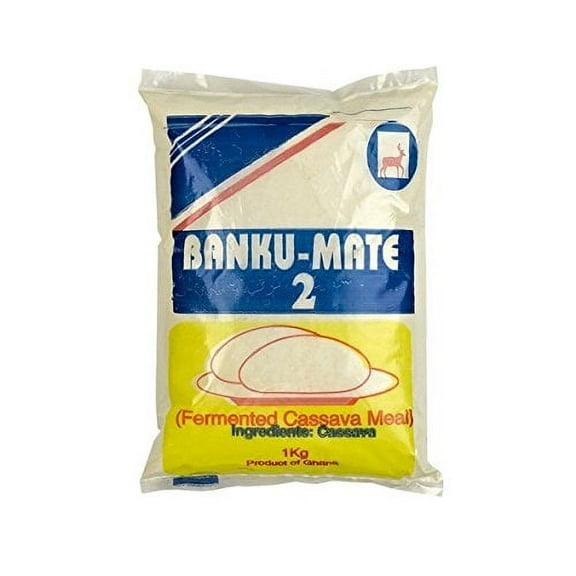 Praise African Fermented Banku Mix Cassava and Maize 1 kg| Authentic Ghanaian Banku Flour for Traditional Meals