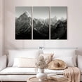 thumbnail image 2 of Elephant Stock Black And White Mountain Wall Art - Horizontal Multi Panel Canvas - Hallway Wall Decor - Nature Multi Panel - Black And Gray Decor - 50" x 32", 2 of 8