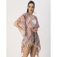 thumbnail image 3 of Moomaya Kimono Sleeves V Neck Regular Shrug - Women's Casual Printed Shrug, 3 of 9