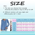 thumbnail image 3 of Gibobby Blusa Termica Blusa Mujer Casual Color Soild Long Fashion T-shirt Collar Tops Manga Mujer Blusa（Caqui， S), 3 of 5