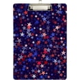 thumbnail image 1 of FMSHPON Fun Vibrant American Stars Clipboard Hardboard Wood Nursing Clip Board and Pull for Standard A4 Letter 13x9 inches, 1 of 5