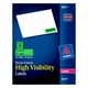 High-Visibility Permanent Id Labels, Laser, 1 X 2 5/8, Vert Fluo, 750/pack – image 1 sur 2