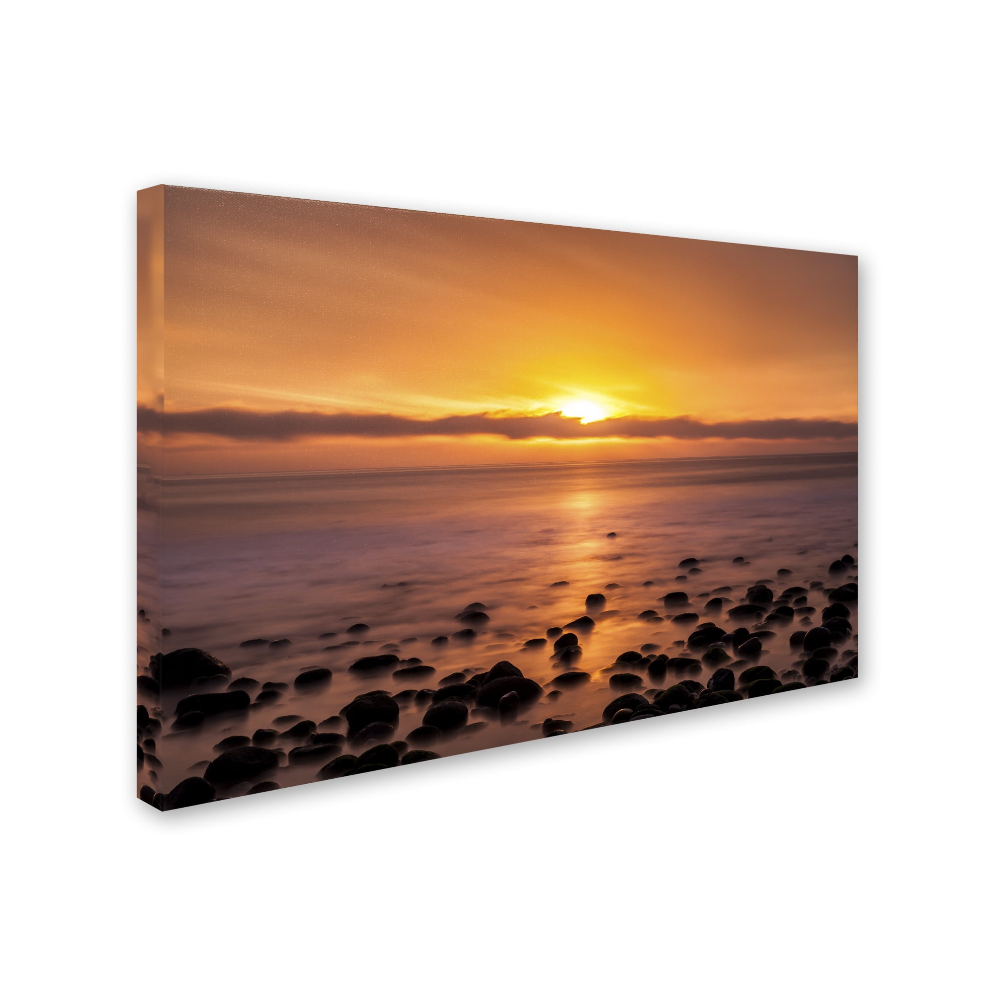 Trademark Fine Art "Pacific Sunset" Canvas Art by Chris Moyer