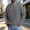 Dark Gray, variant on Mens Sweaters Crew Neck Long Sleeve Solid Color Fashion Loose Thicken Fall Pullover Sweater Green M