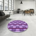 thumbnail image 4 of Ahgly Company Machine Washable Indoor Rectangle Transitional Heliotrope Purple Area Rugs, 4' x 6', 4 of 7