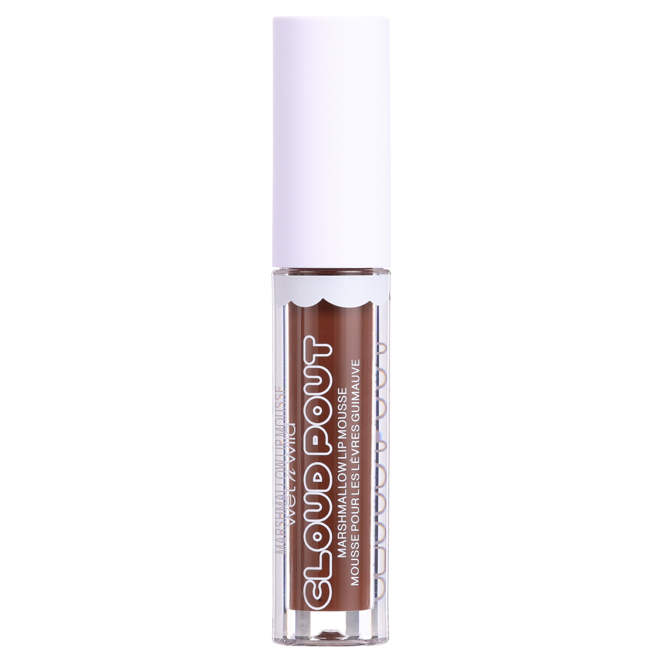 wet n wild Cloud Pout Lightweight Gloss Lipstick with Polybutene, Vitamin E, Love You Smore, Full Size