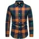 thumbnail image 1 of Camisa Cuadros Hombre Casual Slim Fit Manga Larga Moda, 1 of 8