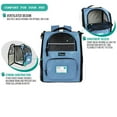 PetAmi Deluxe Pet Carrier Backpack, Light Blue