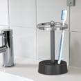 thumbnail image 2 of nu steel Triune 3-Tone Metal Toothbrushes holder for Bathroom Vanity Countertops, 2 of 4