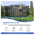 thumbnail image 2 of Trampoline Net, Trampoline Enclosure for 8 10 12 14 15 16Ft Round Trampoline with Double-Headed Zippers & Buckles, Weather-Resistant Sun-Protective Trampoline Replacement Net, 2 of 7