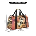 thumbnail image 3 of Balery Not All Who Wander Are Lost Bolsa de Gimnasio para Mujeres, Bolsa de Viaje con Bolsillo Húmedo, Bolsa de Fin de Semana para Mujeres, Bolsa de Viaje Resistente al Agua, 3 of 7
